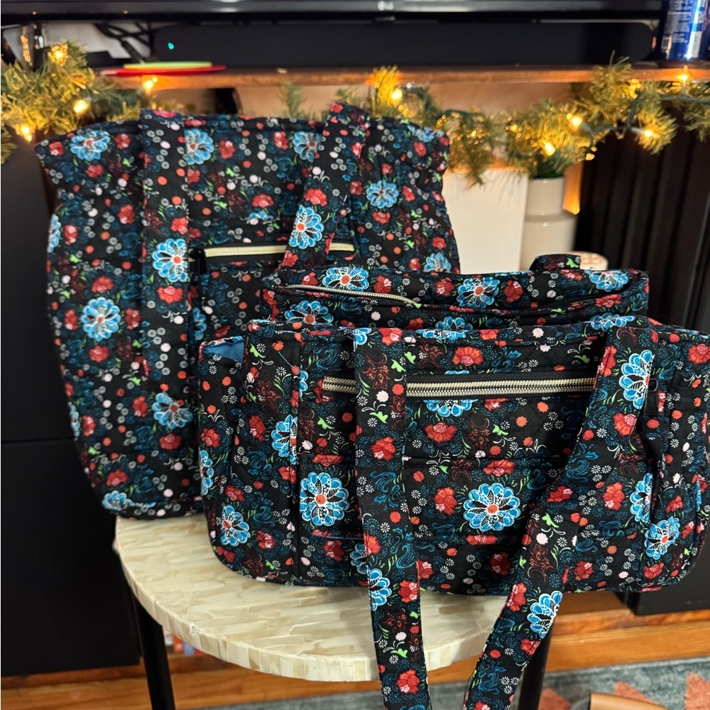 Floral Patterned Women's Bag Set